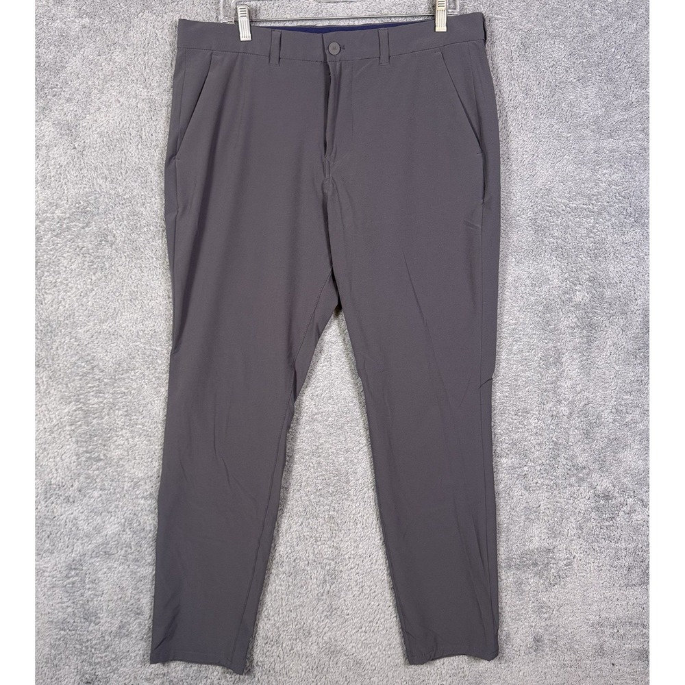 Mizzen + Main Pants Mens 35x32 Helmsman Slim Performance Stretch Chino Tech Golf